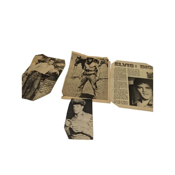 Vintage Elvis newspaper clippings memorabilia ephemera - Picture 3 of 4